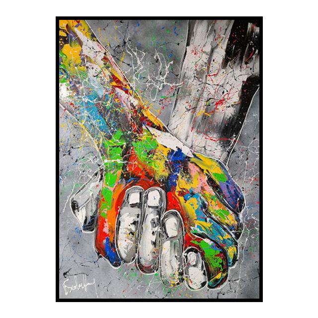 Рука об руку Граффити Плакат Холст Картина HD Цветная Печать Куадрос Настенное Художественное Украшение Фреска Современный Домашний Декор Комнаты Без Рамки 21cm×30cm NoFrame
Рука об руку Граффити Плакат Холст Картина HD Цветная Печать Куадрос Настенное Художественное Украшение Фреска Современный Домашний Декор Комнаты Без Рамки 21cm×30cm NoFrame