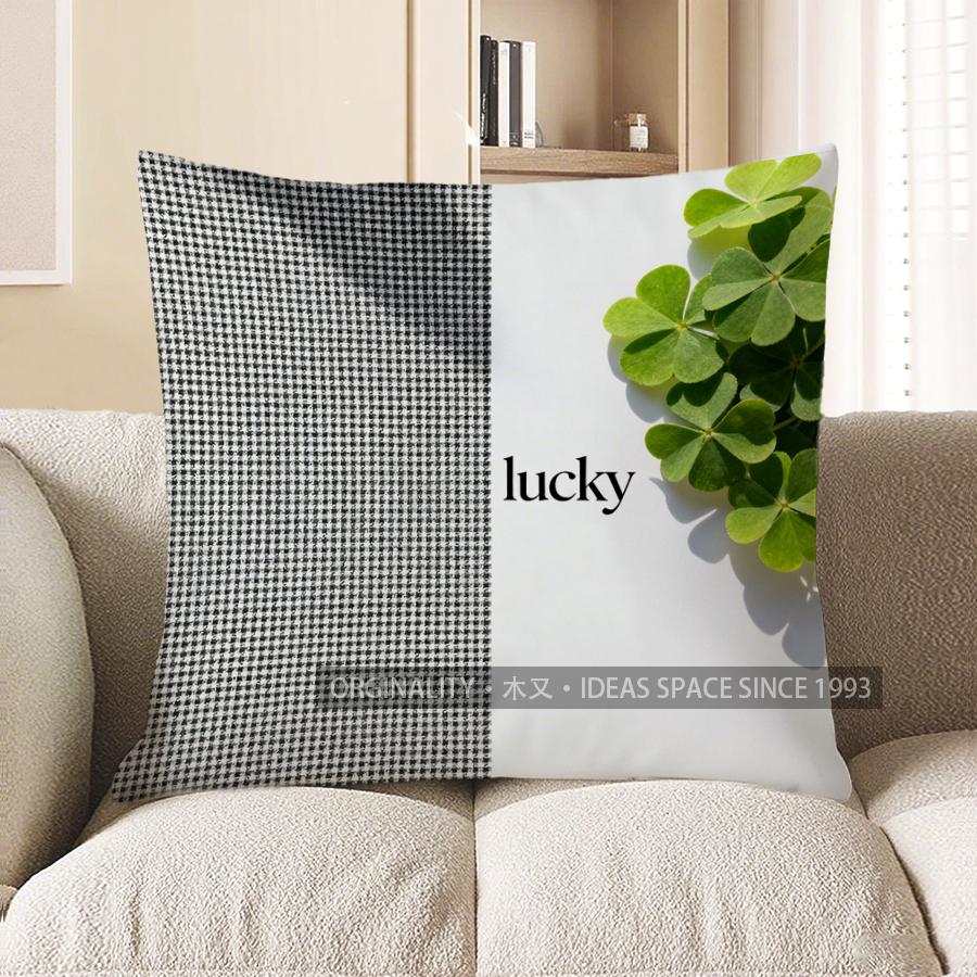 2D Lucky Four-Leaf Clovers Checkered Throw Pillow Pattern Cushion Cover Suitable For Sofa Bedroom Car Pillow Cover 40x40cm
2D Lucky Four-Leaf Clovers Checkered Throw Pillow Pattern Cushion Cover Suitable For Sofa Bedroom Car Pillow Cover 40x40cm
