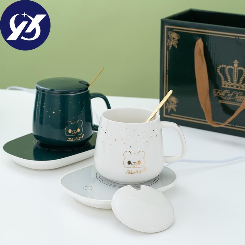 Fas на домашнем USB-чашке с постоянной температурой, теплая чашка 55 градусов, милая мультяшная керамическая чашка, чашка-ложка, чашка для воды 400ml Set красный
Fas на домашнем USB-чашке с постоянной температурой, теплая чашка 55 градусов, милая мультяшная керамическая чашка, чашка-ложка, чашка для воды 400ml Set красный