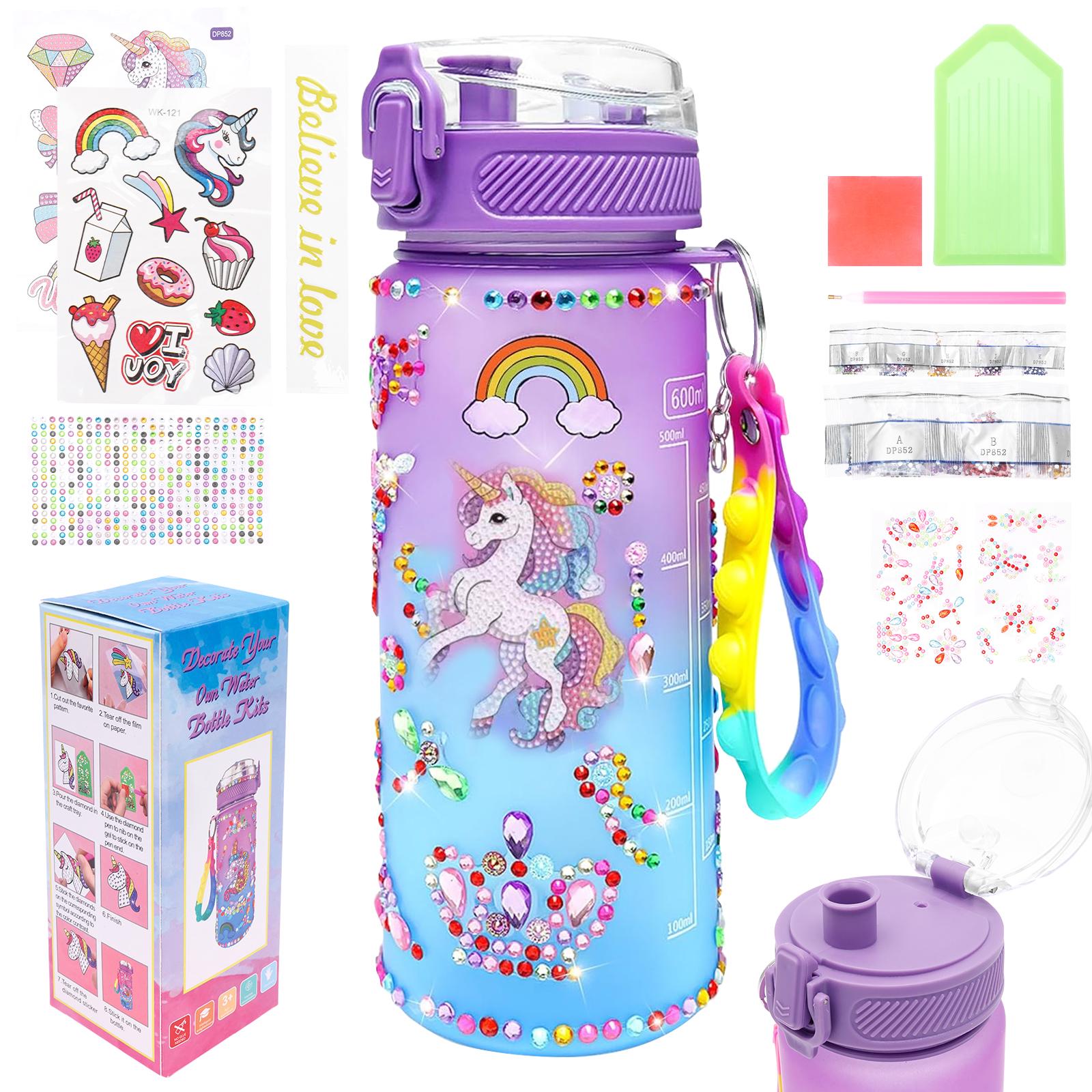 Water Bottle Kit DIY Decorate Your Own Water Bottle Kit with Keychain Sticker Present Idea Fun Arts and Crafts Toy for Girl Gift
Water Bottle Kit DIY Decorate Your Own Water Bottle Kit with Keychain Sticker Present Idea Fun Arts and Crafts Toy for Girl Gift