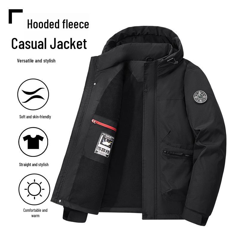 Men s Winter Hooded Cotton Jacket: Plus Size, Thickened Velvet Lining, Warm & Loose Fit Outerwear M чорний
Men s Winter Hooded Cotton Jacket: Plus Size, Thickened Velvet Lining, Warm & Loose Fit Outerwear M чорний