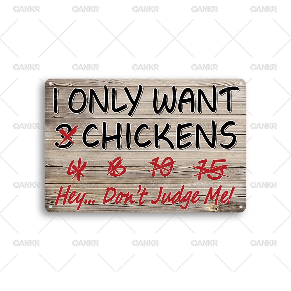 Vintage Metal Tin Sign Funny I Only Want Chickens Poster Metal Signs for Man Cave Garage Farm Bar Garden Home Wall Decor Plaque 20x30cm(7.8x11.8inch)
Vintage Metal Tin Sign Funny I Only Want Chickens Poster Metal Signs for Man Cave Garage Farm Bar Garden Home Wall Decor Plaque 20x30cm(7.8x11.8inch)