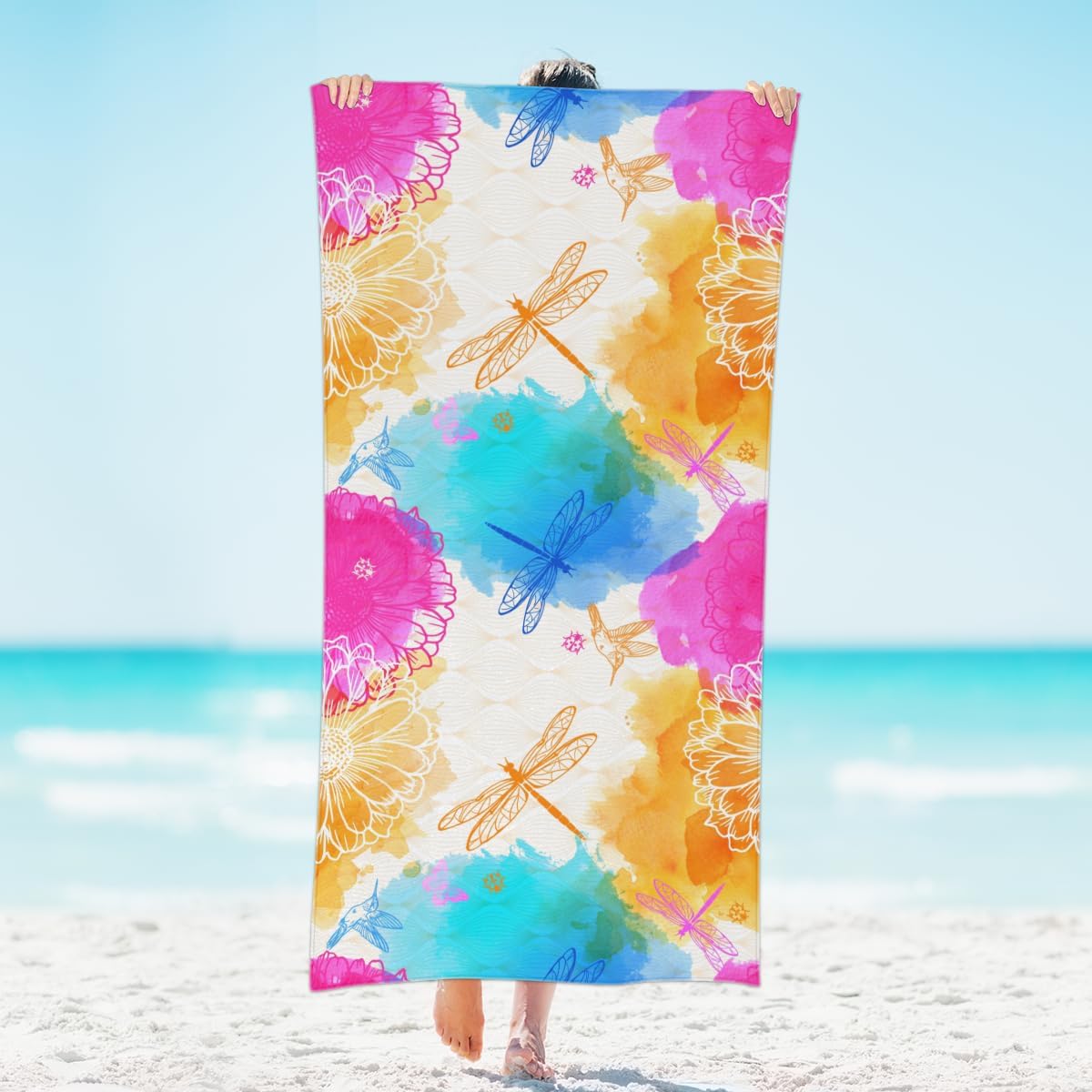 Beach Towel Lightweight Microfiber Pool Towels Absorbent Large Travel Towels Sand Free Thin Quick Dry Beach Blanket for Women W30*H60(CM)
Beach Towel Lightweight Microfiber Pool Towels Absorbent Large Travel Towels Sand Free Thin Quick Dry Beach Blanket for Women W30*H60(CM)