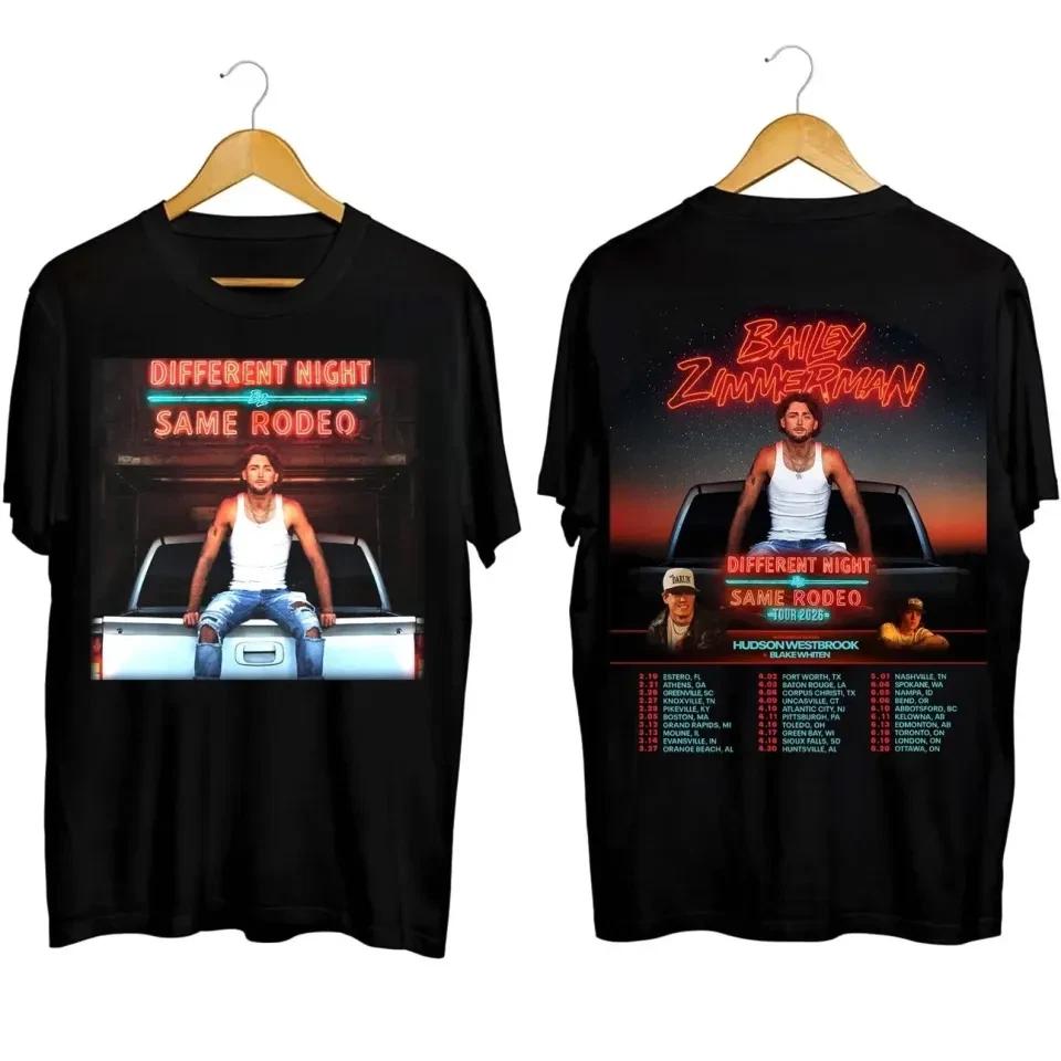 Bailey Zimmerman Different Night Same Rodeo Tour 2026 Limited Edition T-Shirt M
Bailey Zimmerman Different Night Same Rodeo Tour 2026 Limited Edition T-Shirt M