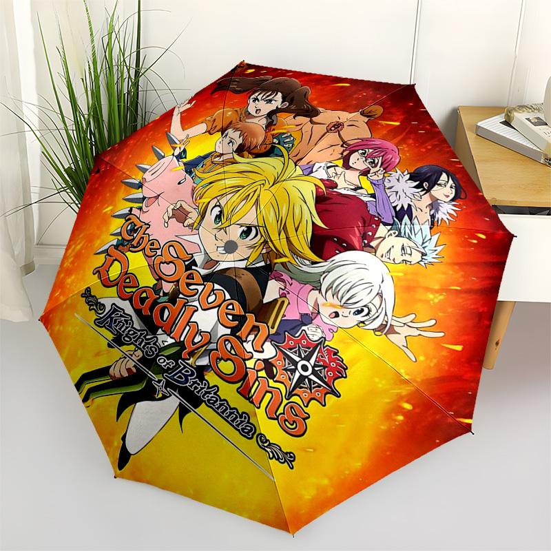 1pc The Seven Deadly Sins Knights of Britannia Outdoor Umbrella - Automatic Opening/Closing, Portable 3-Fold Design, 8-Rib Iron Frame, Ideal for
1pc The Seven Deadly Sins Knights of Britannia Outdoor Umbrella - Automatic Opening/Closing, Portable 3-Fold Design, 8-Rib Iron Frame, Ideal for