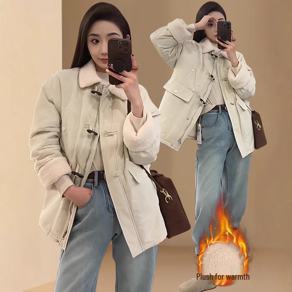 Women s 2024 Winter Retro Lambswool & Cotton Jacket - Casual, Loose, Versatile Outerwear M
Women s 2024 Winter Retro Lambswool & Cotton Jacket - Casual, Loose, Versatile Outerwear M