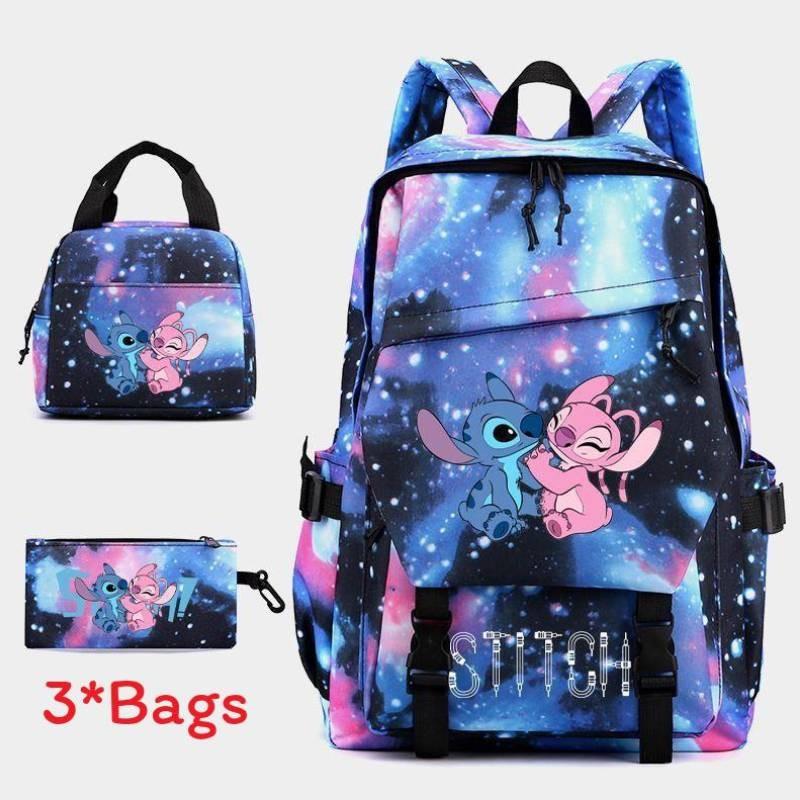 Стич Студенческий Рюкзак Сумка для Ланча и Пенал Набор из Трех Предметов Для Использования Образование Starry Blue
Стич Студенческий Рюкзак Сумка для Ланча и Пенал Набор из Трех Предметов Для Использования Образование Starry Blue