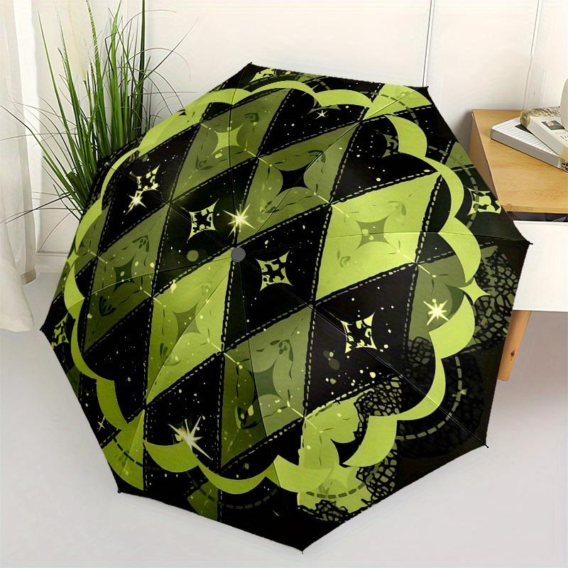 1pc Green Diamond Pattern Umbrella with Plastic Handle,Suitable for All Seasons Home Travel Outdoor UmbrellaM1232
1pc Green Diamond Pattern Umbrella with Plastic Handle,Suitable for All Seasons Home Travel Outdoor UmbrellaM1232