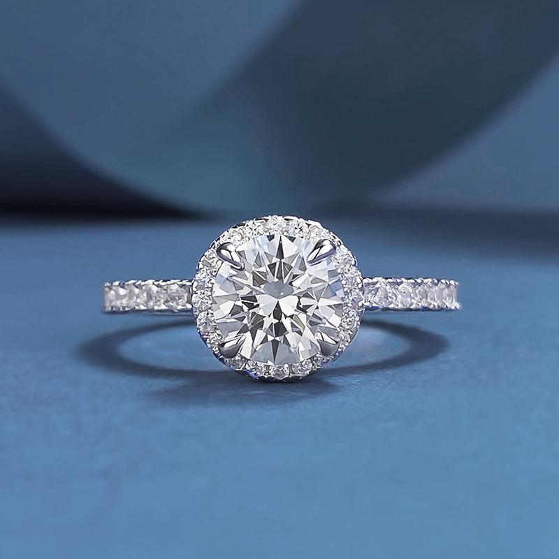Luoxi Temple Luxury 1-Carat Simulated Diamond Ring in S925 Silver with European and American Style Pave Setting, Size 6.5. Size 5
Luoxi Temple Luxury 1-Carat Simulated Diamond Ring in S925 Silver with European and American Style Pave Setting, Size 6.5. Size 5