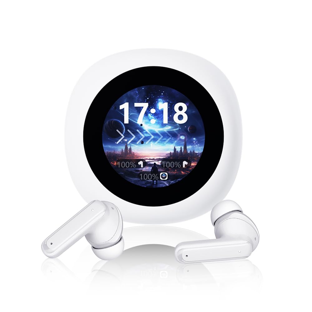 2025 Bluetooth 5.4 Wireless Earbuds, In-Ear, Touch Screen, 1.28-inch LCD Case, ANC+ENC Noise Cancelling, Immersive Stereo Sound, Painless Fit,
2025 Bluetooth 5.4 Wireless Earbuds, In-Ear, Touch Screen, 1.28-inch LCD Case, ANC+ENC Noise Cancelling, Immersive Stereo Sound, Painless Fit,