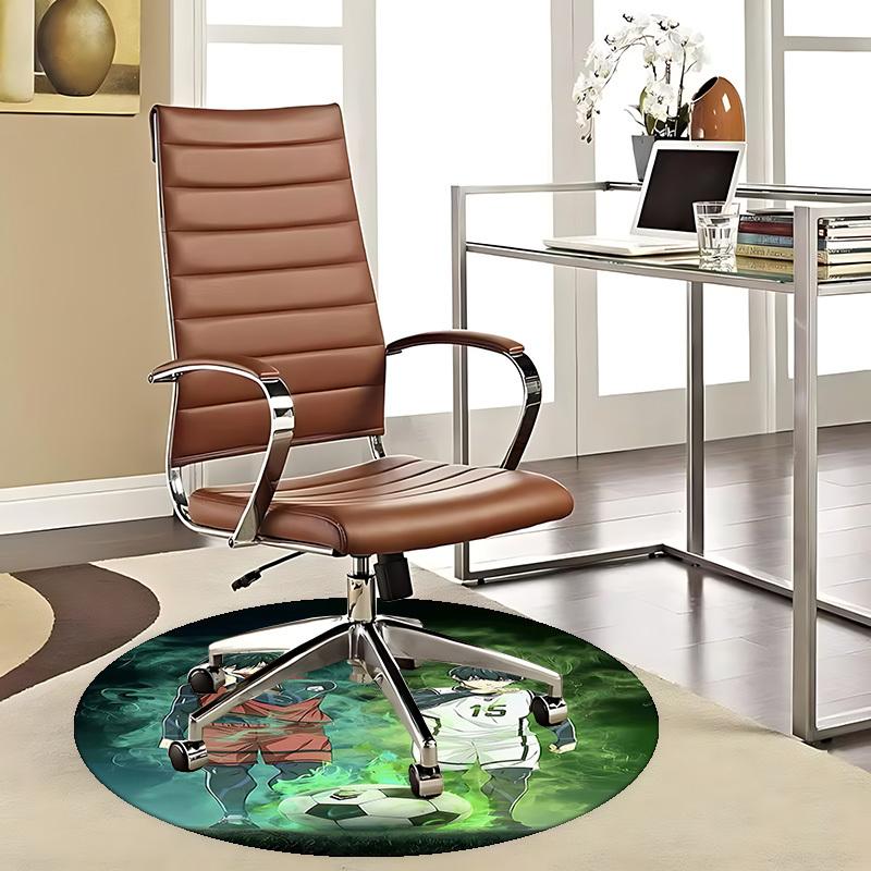 1pc Anime Soccer Player Design Round Carpet - Office Chair Mat, Non-Slip Rug for Home Decor, Seasonal Gift, Suitable for Office, Living Room 80cm
1pc Anime Soccer Player Design Round Carpet - Office Chair Mat, Non-Slip Rug for Home Decor, Seasonal Gift, Suitable for Office, Living Room 80cm