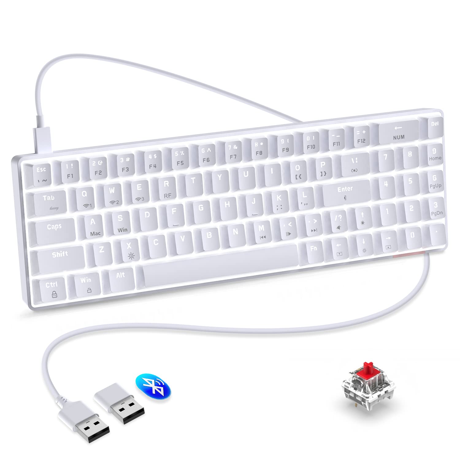 Механічна клавіатура Ігрова клавіатура Red Axis Type C USB Перезаряджаємо Гаряча заміна з RGB-підсвічуванням Усі клавіші 4000 мАг Сумісність з Перезаряджається
Механічна клавіатура Ігрова клавіатура Red Axis Type C USB Перезаряджаємо Гаряча заміна з RGB-підсвічуванням Усі клавіші 4000 мАг Сумісність з Перезаряджається