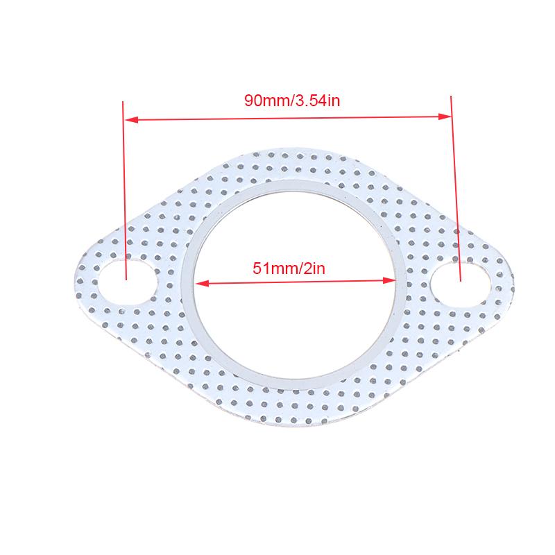 1Pc Car Exhaust Downpipe Flange Gasket 51/55/60/63/70/76Mm Exhaust Pipe Intakes Tube Gasket Universal Two Holes 51 to 53mm
1Pc Car Exhaust Downpipe Flange Gasket 51/55/60/63/70/76Mm Exhaust Pipe Intakes Tube Gasket Universal Two Holes 51 to 53mm