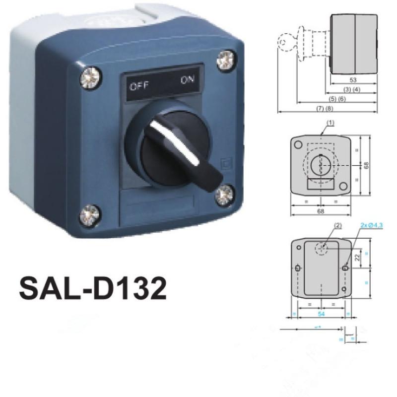 waterproof control box selector switch station rotary switch knob switch 2-position standard handle SAL(LA68H XAL)-D132 2NC
waterproof control box selector switch station rotary switch knob switch 2-position standard handle SAL(LA68H XAL)-D132 2NC
