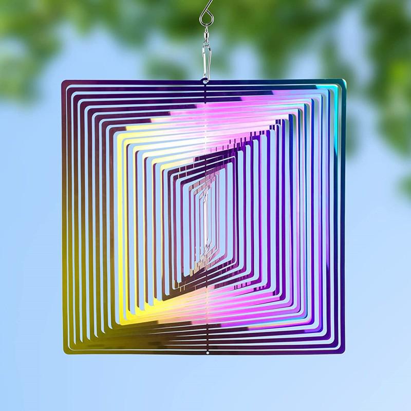 Stainless Steel 3D Silent Wind Spinner Chime 1 piece 20x20cm with 1 hook
Stainless Steel 3D Silent Wind Spinner Chime 1 piece 20x20cm with 1 hook