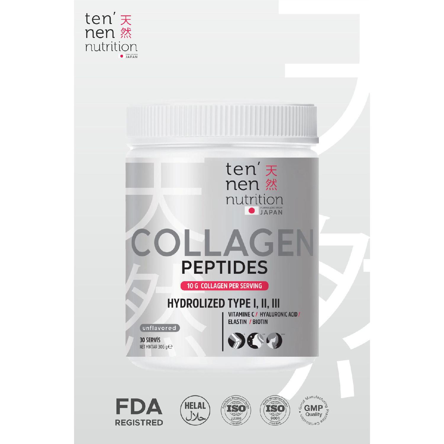 Type 1-2-3 Collagen, Hyaluronic Acid, Biotin, Vitamin C, Elastin, Pure Natural Hydrolyized Collagen, 306gr
Type 1-2-3 Collagen, Hyaluronic Acid, Biotin, Vitamin C, Elastin, Pure Natural Hydrolyized Collagen, 306gr