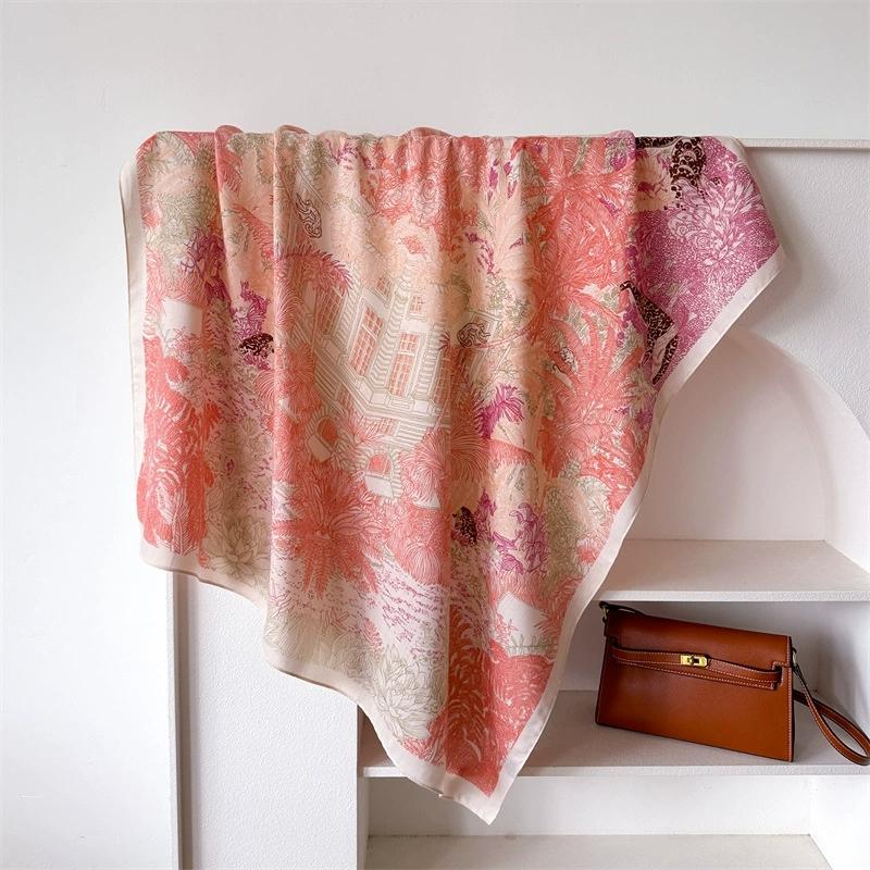 Винтажный квадратный платок с цветочным принтом 90x90 см для женщин, маленькая шаль, женские квадратные головные платки из искусственного шелка 90X90CM
Винтажный квадратный платок с цветочным принтом 90x90 см для женщин, маленькая шаль, женские квадратные головные платки из искусственного шелка 90X90CM