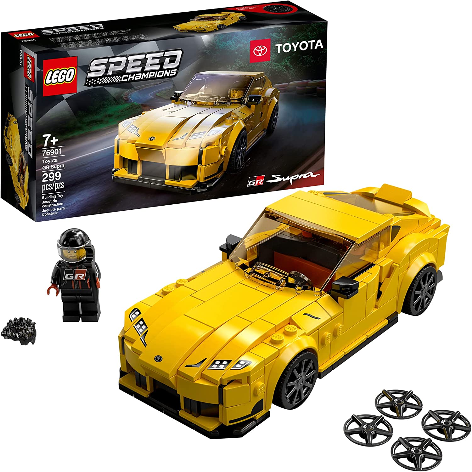 LEGO Speed Champions Toyota GR Supra 76901 Набор строительных игрушек для детей, мальчиков и девочек в возрасте от 7 лет (299 штук)
LEGO Speed Champions Toyota GR Supra 76901 Набор строительных игрушек для детей, мальчиков и девочек в возрасте от 7 лет (299 штук)