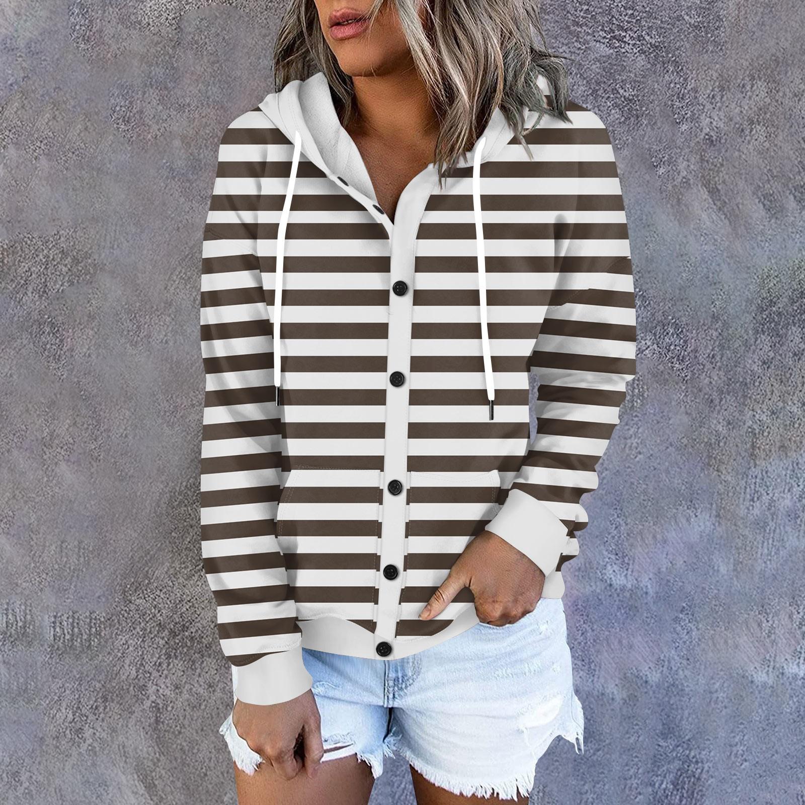 Жіноча толстовка, вільна спортивна куртка з довгими рукавами та принтом у смужку L кавовий
Жіноча толстовка, вільна спортивна куртка з довгими рукавами та принтом у смужку L кавовий