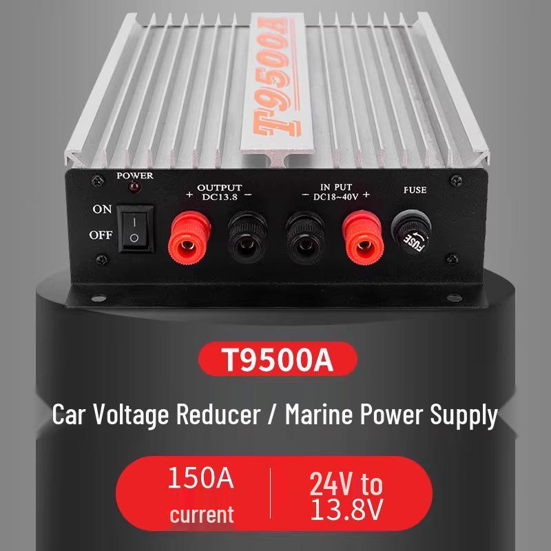Heavy-Duty Walkie-Talkie Power Supply: T9500A Truck Transformer, 150A, 24V to 13.8V Converter Other
Heavy-Duty Walkie-Talkie Power Supply: T9500A Truck Transformer, 150A, 24V to 13.8V Converter Other