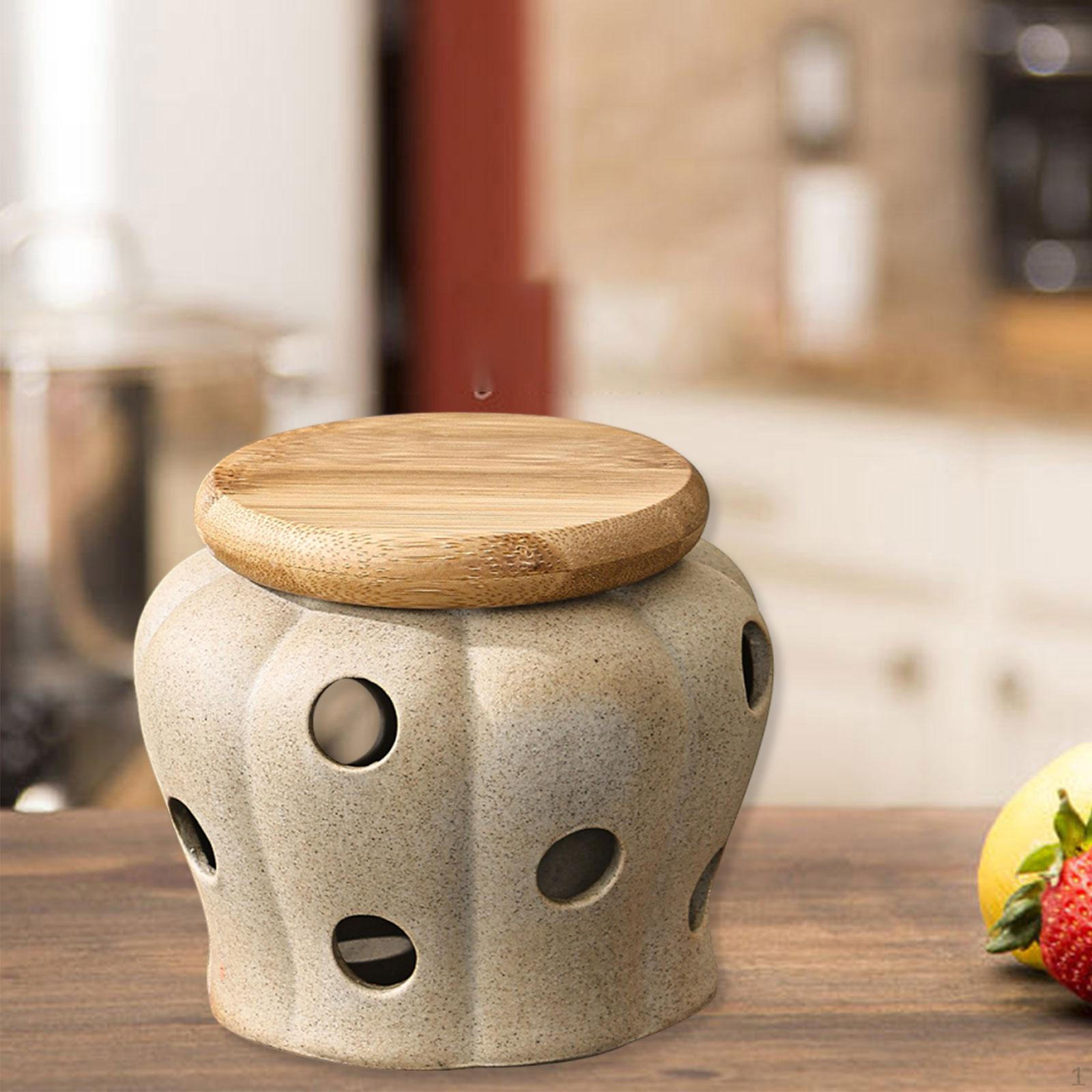 Garlic Keeper Accessories Compact Home Storage Container Organizer Kitchen Premium Gift for Counter
Garlic Keeper Accessories Compact Home Storage Container Organizer Kitchen Premium Gift for Counter