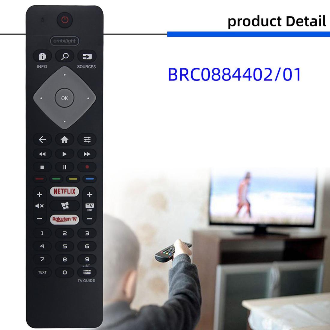 BRC0884402/01 For Philips TV Remote Ergonomic Design Television Remote Control Replacement A
BRC0884402/01 For Philips TV Remote Ergonomic Design Television Remote Control Replacement A