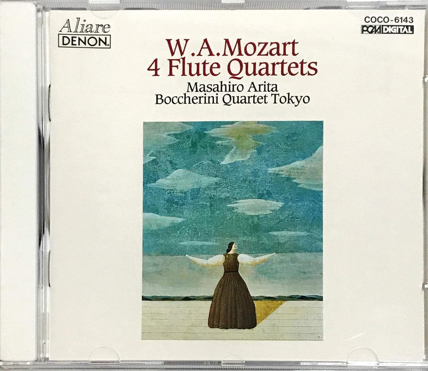 CD MASAHIRO ARITA, BOCCHERINI QUARTET - W.a.mozart 4 Flute Quartets COCO6143PROMO DENON 1990 Japan ObiClassical Used
CD MASAHIRO ARITA, BOCCHERINI QUARTET - W.a.mozart 4 Flute Quartets COCO6143PROMO DENON 1990 Japan ObiClassical Used