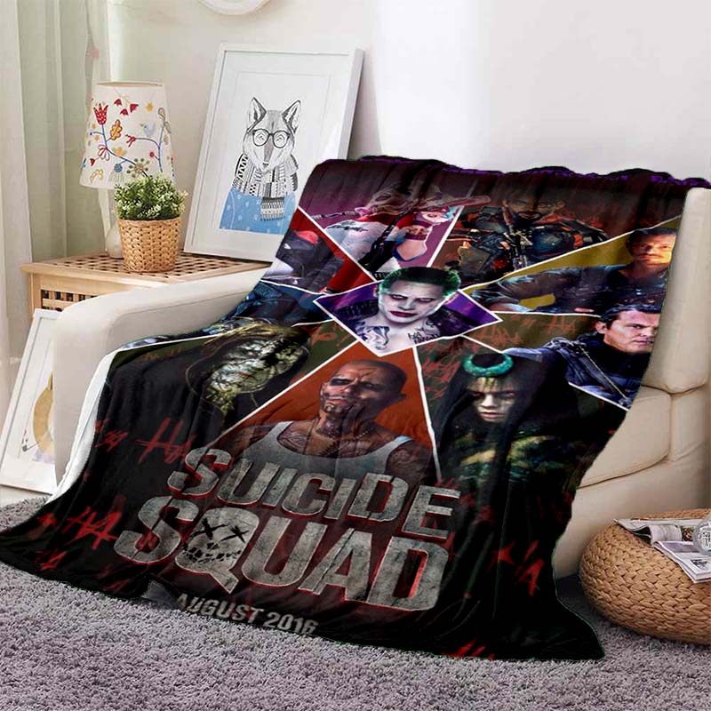 This 3DThe new Suicide Squad printed blanket is a warm and comfortable flannel blanket suitable for bedrooms, sofas, beds, chai 75x90cm
This 3DThe new Suicide Squad printed blanket is a warm and comfortable flannel blanket suitable for bedrooms, sofas, beds, chai 75x90cm
