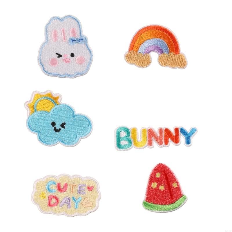 55KF 6 Pcs Rainbow Repair Patches Animal Iron on Embroidered Patches Cartoon Rabbits Sew On Decorative Appliques for Hat
55KF 6 Pcs Rainbow Repair Patches Animal Iron on Embroidered Patches Cartoon Rabbits Sew On Decorative Appliques for Hat
