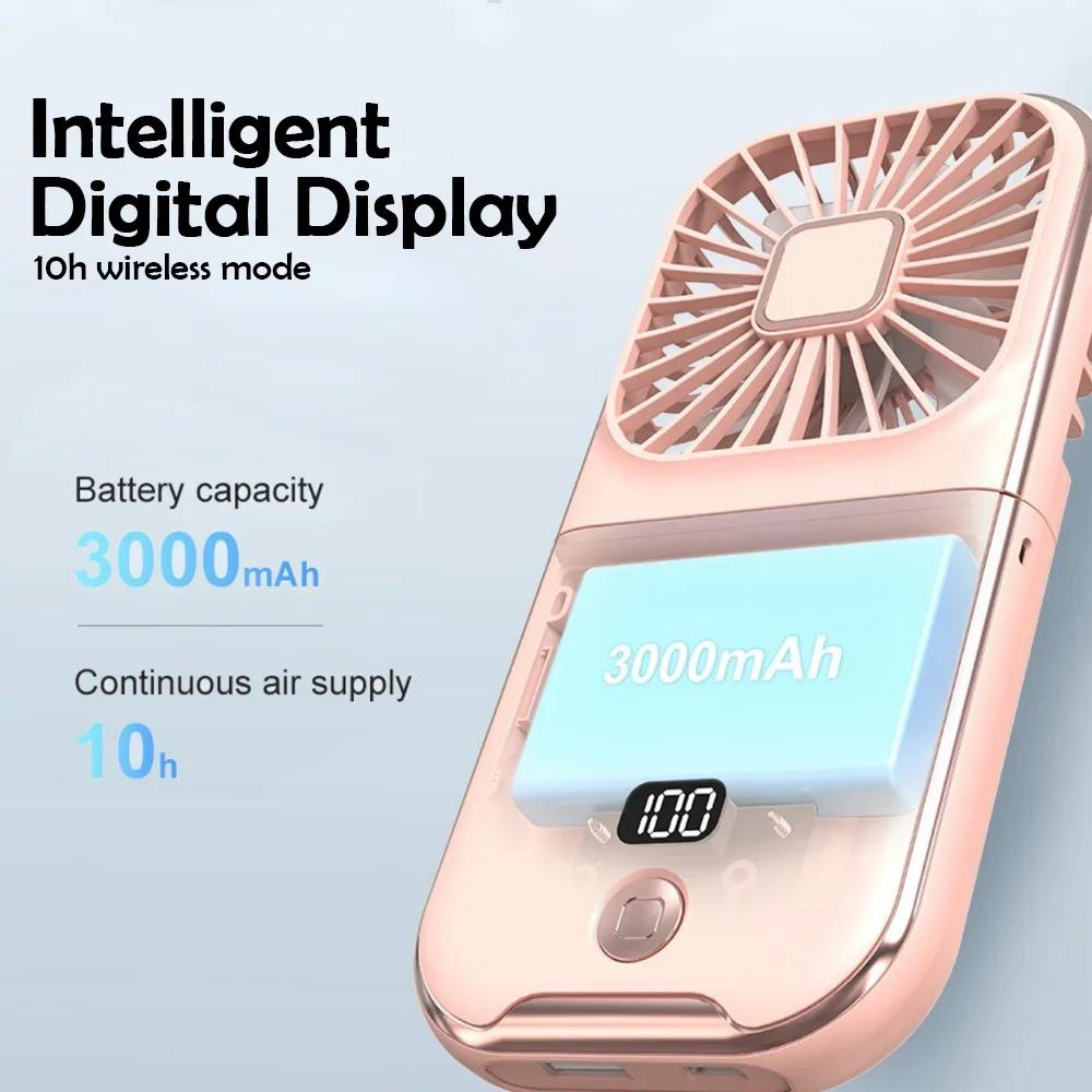 F2 3000mAh Multi-function Mini Fan Power Bank Mobile Phone Holder Desktop USB Rechargeable 180° Foldable Neck Fan with Mirror синий
F2 3000mAh Multi-function Mini Fan Power Bank Mobile Phone Holder Desktop USB Rechargeable 180° Foldable Neck Fan with Mirror синий