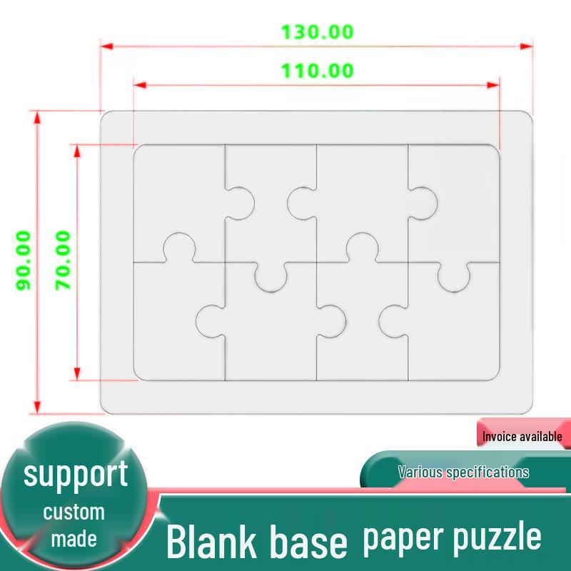 8-Piece DIY White Paper Jigsaw Puzzle for Kids - Coloring & Graffiti Art Educational Toy
8-Piece DIY White Paper Jigsaw Puzzle for Kids - Coloring & Graffiti Art Educational Toy