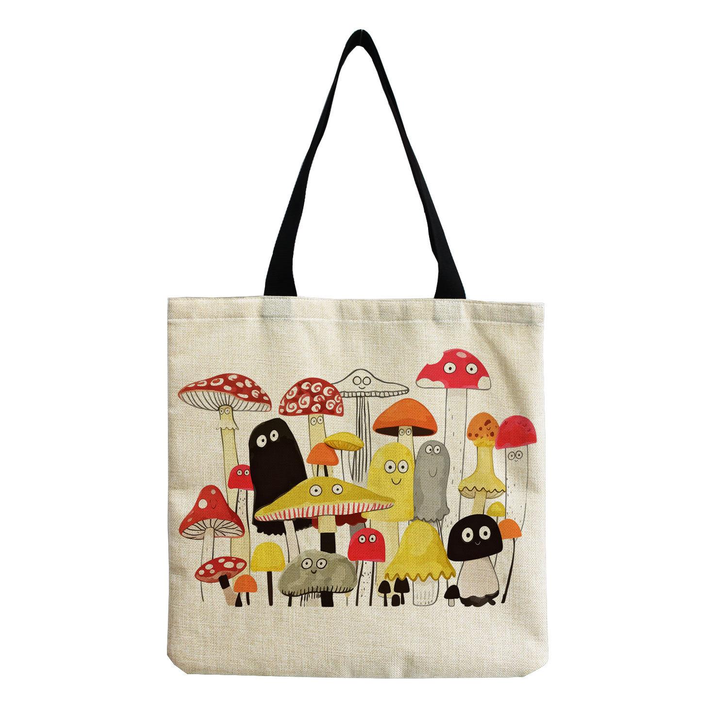 Women Vintage Linen Tote Bag - Large Capacity Mushroom Print Shoulder Handbag for Casual & Grocery Shopping KTB hmk2908
Women Vintage Linen Tote Bag - Large Capacity Mushroom Print Shoulder Handbag for Casual & Grocery Shopping KTB hmk2908