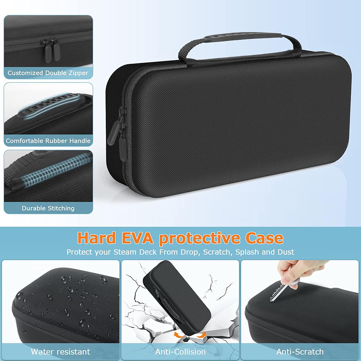 Carrying Case for Steam Deck,Shockproof Hard EVA Nylon Console Games Accessories Storage Box Dark Grey
Carrying Case for Steam Deck,Shockproof Hard EVA Nylon Console Games Accessories Storage Box Dark Grey