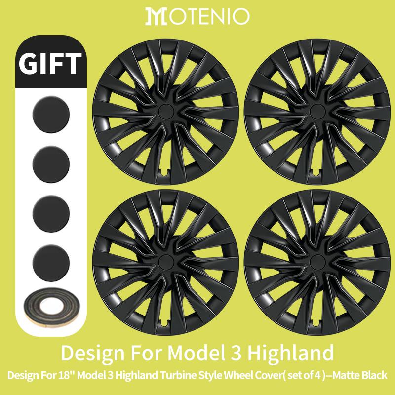 4PCS for Model 3 Highland 2023-2026 Wheel Cover 18 Inch Hubcap New Blade Style Wheel Cover Rim Hubcaps Car Protection for Tesla Tesla&2023-2025&Model3 Highland 18in
4PCS for Model 3 Highland 2023-2026 Wheel Cover 18 Inch Hubcap New Blade Style Wheel Cover Rim Hubcaps Car Protection for Tesla Tesla&2023-2025&Model3 Highland 18in