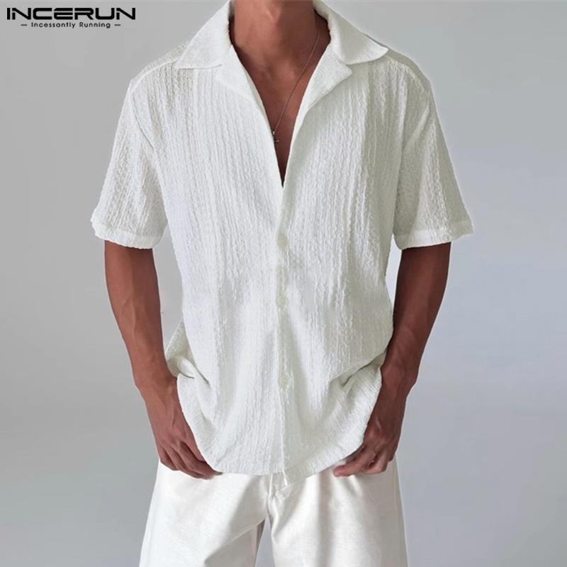 INCERUN Summer Men Lapel V Neck Short Sleeve Buttons Casual Loose Shirts Tops M білий
INCERUN Summer Men Lapel V Neck Short Sleeve Buttons Casual Loose Shirts Tops M білий