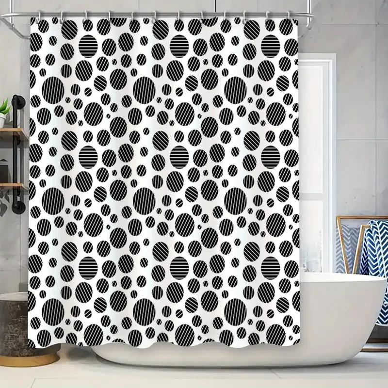 Black White Polka Dot Bath Curtain Decorative Shower Curtain Waterproof Polyester Fabric Home Textile Bathroom Decor 180X240Cm M W60H190(CM)-1 Pcs
Black White Polka Dot Bath Curtain Decorative Shower Curtain Waterproof Polyester Fabric Home Textile Bathroom Decor 180X240Cm M W60H190(CM)-1 Pcs