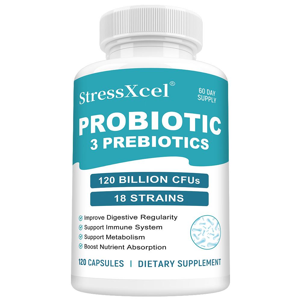 Probiotic Dietary Supplement, With 3 Prebiotics, 120 Capsules Per Bottle 120 Capsules
Probiotic Dietary Supplement, With 3 Prebiotics, 120 Capsules Per Bottle 120 Capsules