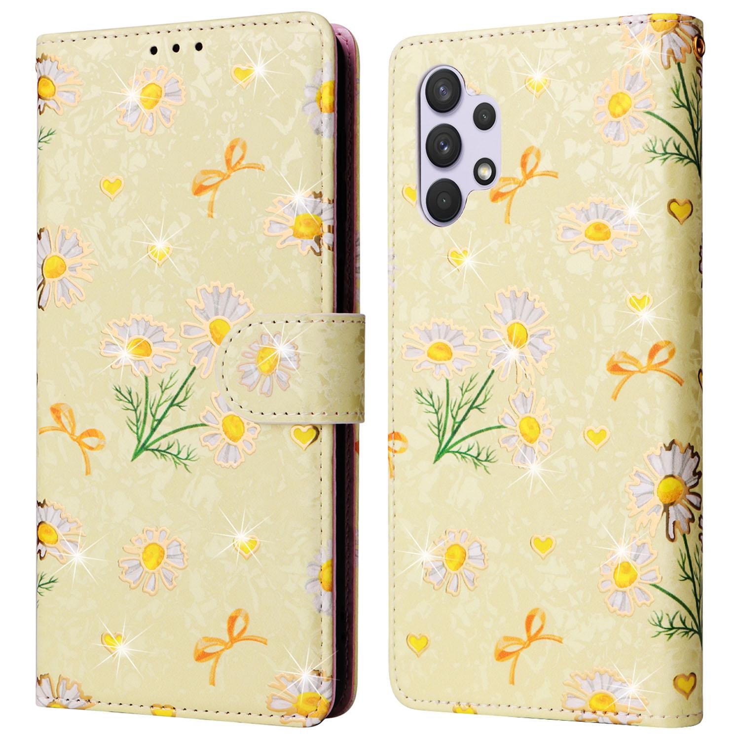 For Samsung Galaxy A32 4G (EU Version) Case Floral Design RFID Blocking Leather Phone Cover Yellow Daisy
For Samsung Galaxy A32 4G (EU Version) Case Floral Design RFID Blocking Leather Phone Cover Yellow Daisy