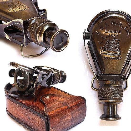 Малий одинарний латунний морський вінтажний бінокль R, J Beck London 1857, копія моделі, S коричневий
Малий одинарний латунний морський вінтажний бінокль R, J Beck London 1857, копія моделі, S коричневий