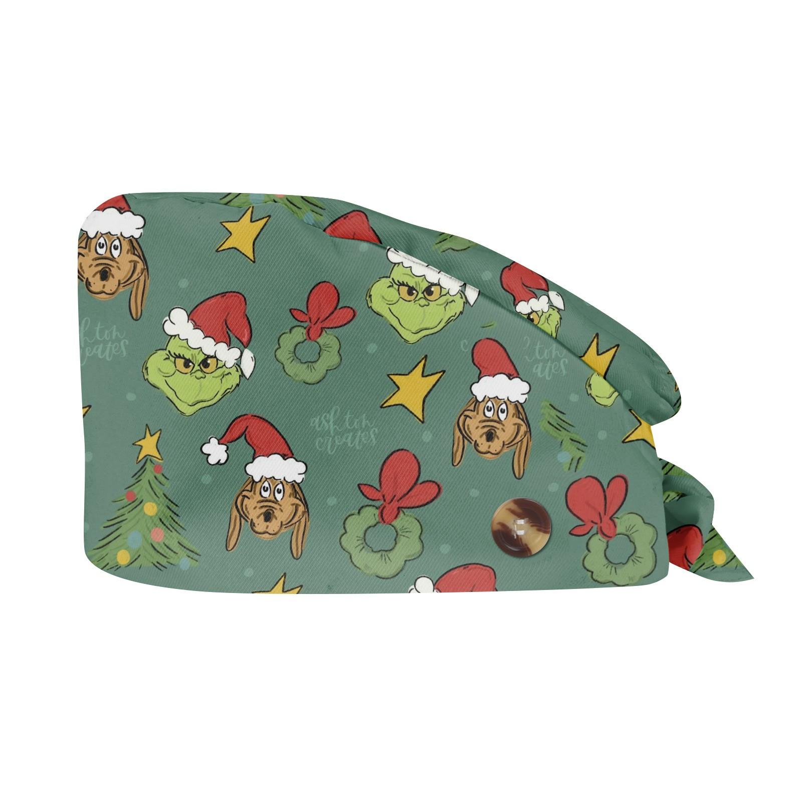Festive Holiday Scrub Cap with Adjustable Tie, Christmas Themed Design, Comfortable & Breathable Fabric for All Day Wear One Size зелёный
Festive Holiday Scrub Cap with Adjustable Tie, Christmas Themed Design, Comfortable & Breathable Fabric for All Day Wear One Size зелёный