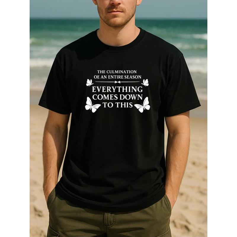 European Size White Background with Black Lettered Butterfly, Philosophical Meaning and Elegant Temperament. Men s Printed Short-sleeved Shirt 4XL чорний
European Size White Background with Black Lettered Butterfly, Philosophical Meaning and Elegant Temperament. Men s Printed Short-sleeved Shirt 4XL чорний
