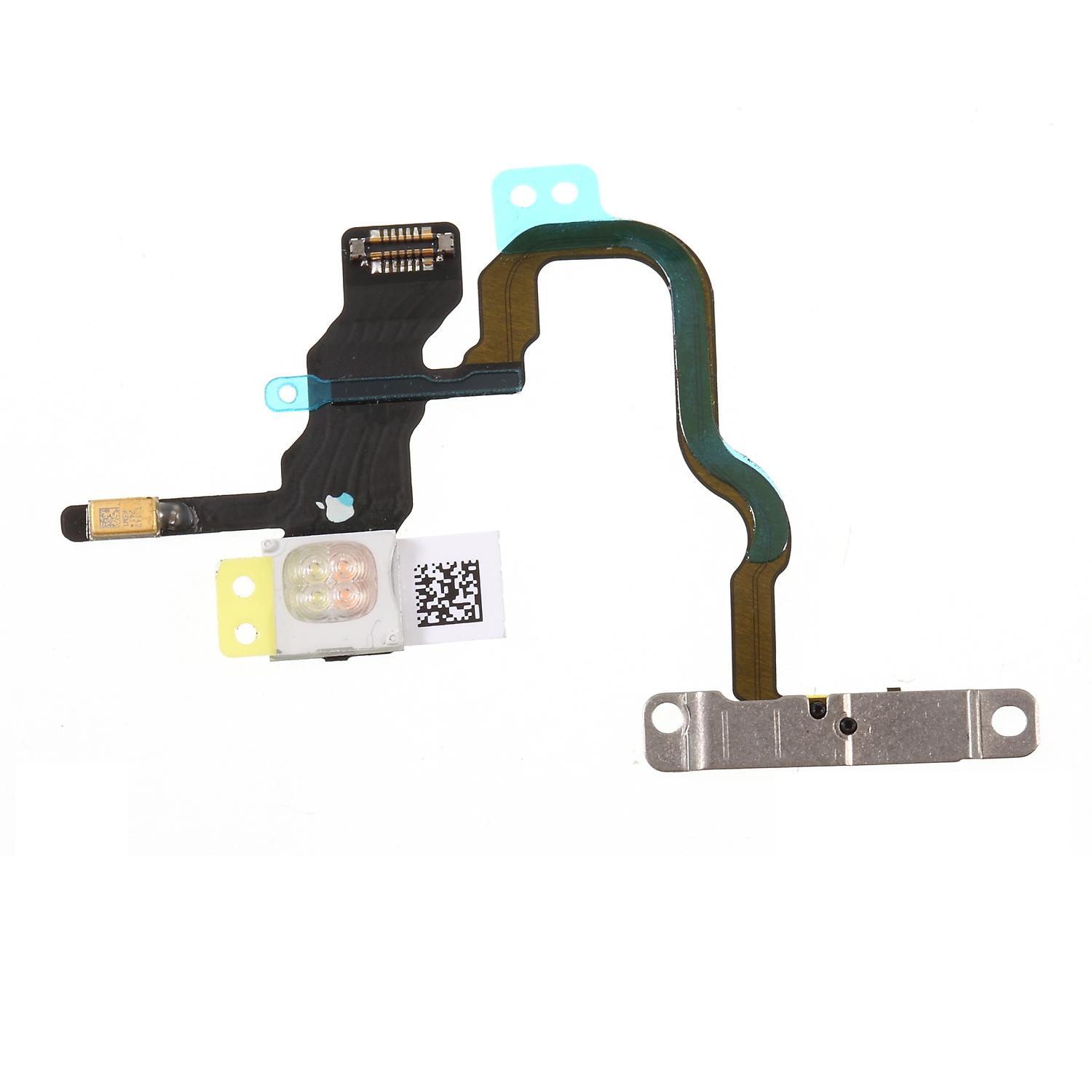 For iPhone X 5.8 inch OEM Power ON/OFF Switch Button Flex Cable with Metal Plate Replacement Part A
For iPhone X 5.8 inch OEM Power ON/OFF Switch Button Flex Cable with Metal Plate Replacement Part A