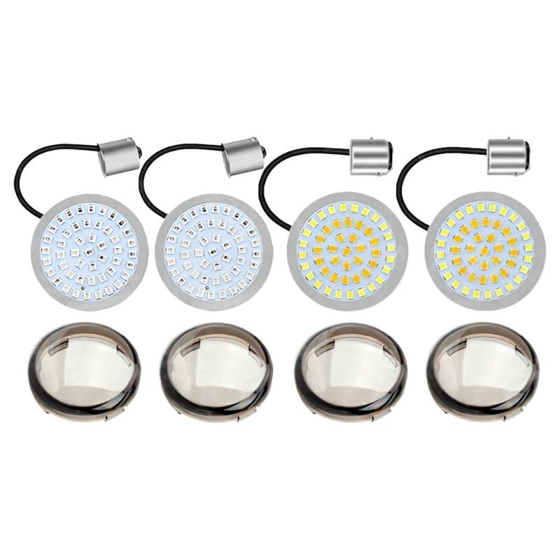 High Intensity LED Turn Signal Lights 48 LEDs Per Bulb & Universal 1157 Fitment Waterproof Designs for Motorcycle 1
High Intensity LED Turn Signal Lights 48 LEDs Per Bulb & Universal 1157 Fitment Waterproof Designs for Motorcycle 1