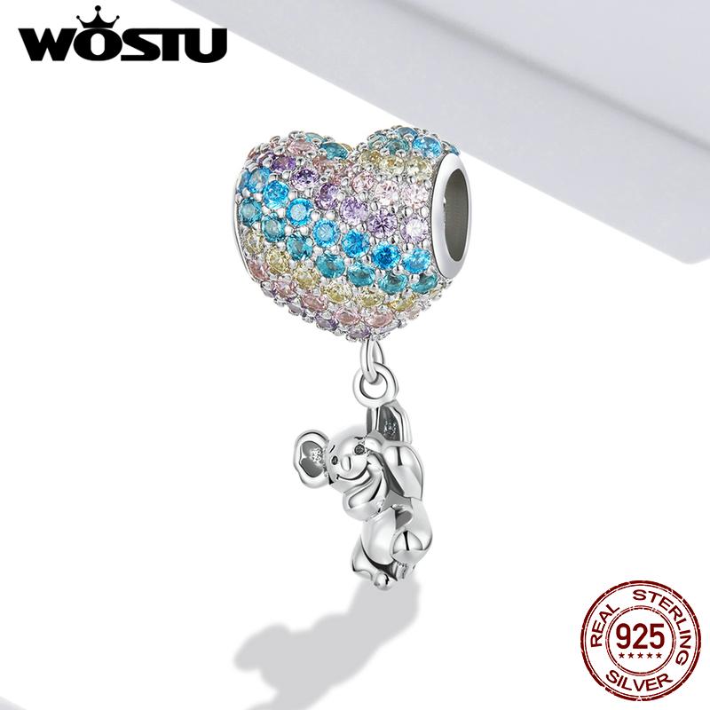 WOSTU Аутентичные 925 пробы серебро воздушный шар в форме сердца и подвеска в виде коалы для самостоятельного изготовления браслета и браслета ювелирные изделия Подвески подарок
WOSTU Аутентичные 925 пробы серебро воздушный шар в форме сердца и подвеска в виде коалы для самостоятельного изготовления браслета и браслета ювелирные изделия Подвески подарок