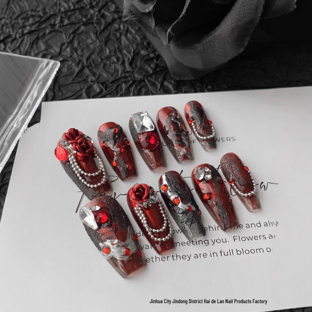 Cyberpunk Gothic Red Nails - A/W 2024 Cool Dark Millennium Nail Art Crimson Peak XS
Cyberpunk Gothic Red Nails - A/W 2024 Cool Dark Millennium Nail Art Crimson Peak XS