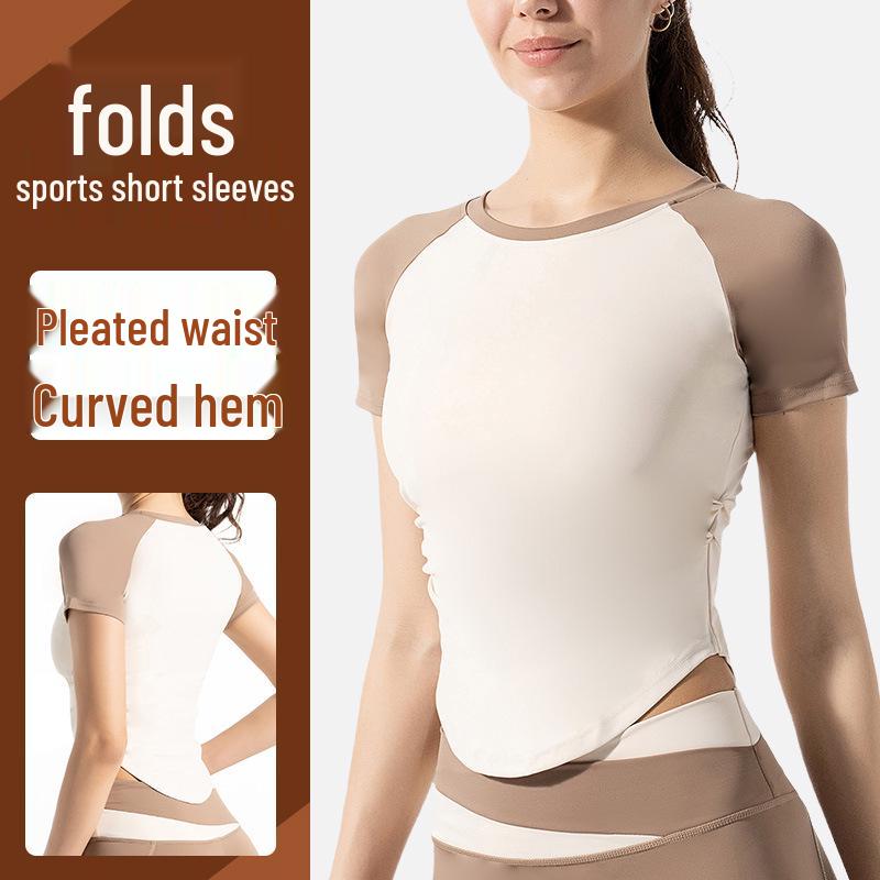 Color Block Ruched Women s Short Sleeve Yoga Top - Waist Slimming Nude Feel Fitness Shirt Extra Large
Color Block Ruched Women s Short Sleeve Yoga Top - Waist Slimming Nude Feel Fitness Shirt Extra Large