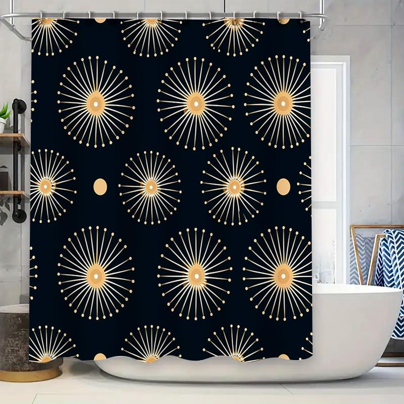 Black Gold Shower Curtain with Sunburst Pattern for Bathroom Decoration Home Accessories Printed Fabric Waterproof Shower Cloth 90x180cm
Black Gold Shower Curtain with Sunburst Pattern for Bathroom Decoration Home Accessories Printed Fabric Waterproof Shower Cloth 90x180cm