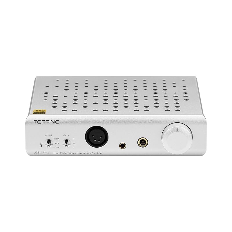 TOPPING A30 Pro NFCA headphone amplifier OPA1656 4PIN XLR 4.4MM 6.35MM output balanced input AMP 3 step gain setting (Silver)
TOPPING A30 Pro NFCA headphone amplifier OPA1656 4PIN XLR 4.4MM 6.35MM output balanced input AMP 3 step gain setting (Silver)