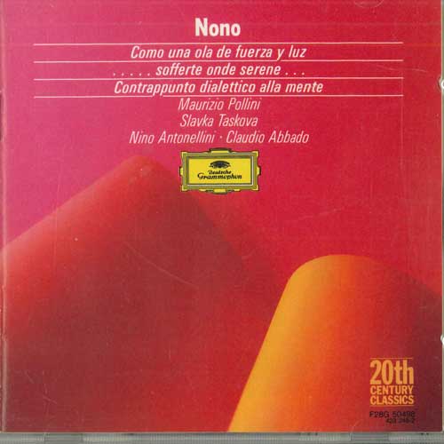 CD NONO - Como Una Ola De Fuerza Y Luz / .... F28G50498 POLYDOR Japan Classical Used
CD NONO - Como Una Ola De Fuerza Y Luz / .... F28G50498 POLYDOR Japan Classical Used