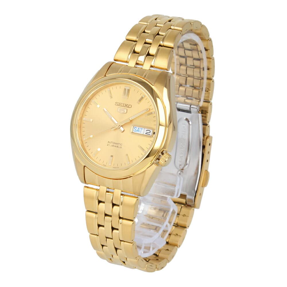 SEIKO5 Seiko Five 21 Jewels Watch Men s Automatic Mechanical Winding Stainless Steel Metal Gold SNK366K
SEIKO5 Seiko Five 21 Jewels Watch Men s Automatic Mechanical Winding Stainless Steel Metal Gold SNK366K